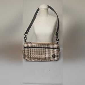 Vintage Lauren Ralph Lauren Shoulder Clutch Houndstooth Bag